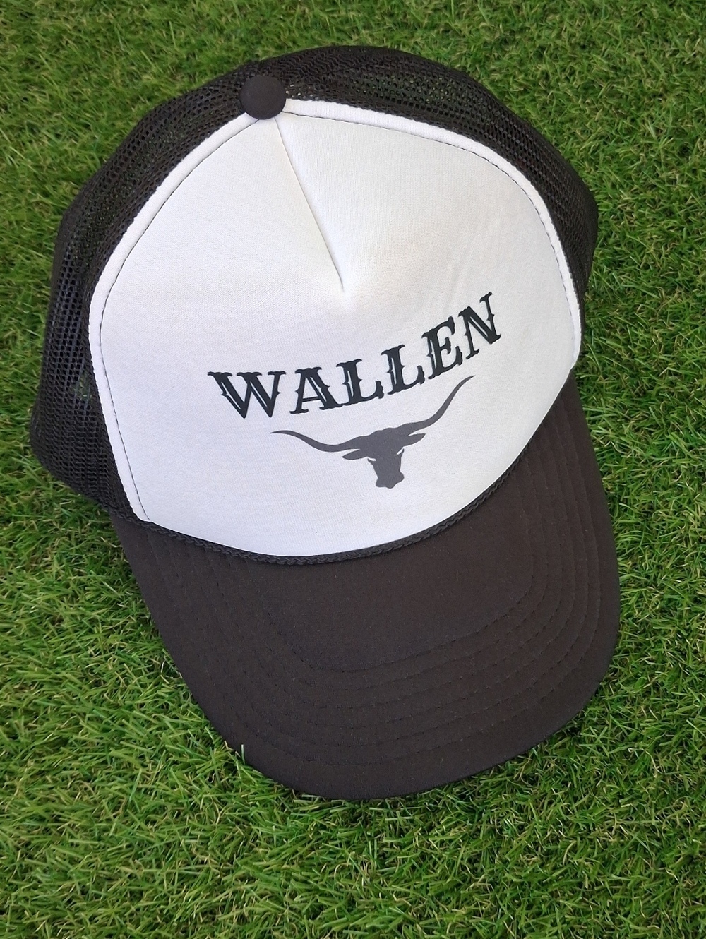 Morgan Wallen Black & White Trucker Hat Otto Brand OS